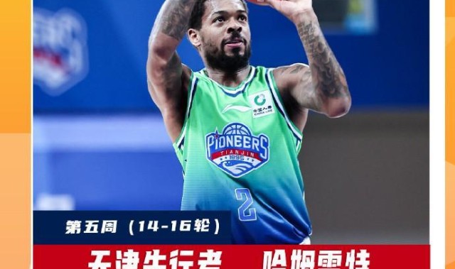 开云体育-场均26.7分7.7板6.3助，CBA第五周最佳外援：天津后卫哈姆雷特当选